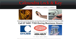 Desktop Screenshot of caloundralockandkey.com.au